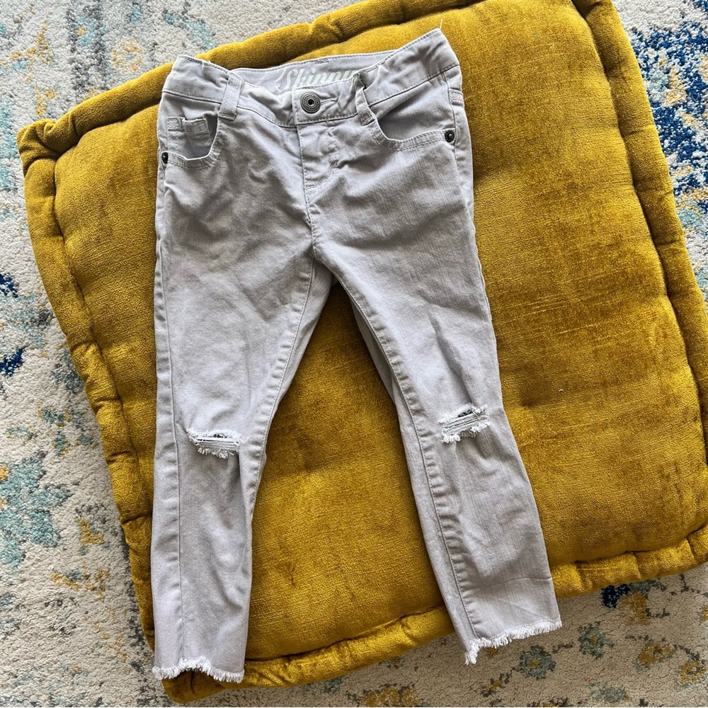 ***Moving Sale*** Crazy 8 Girls Distressed Skinny Jeans knee holes frayed hem